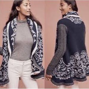 Anthropologie sleeping on snow small cardigan